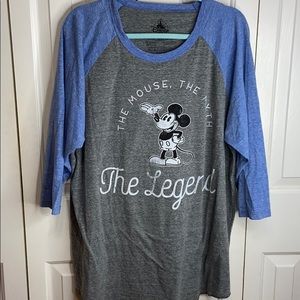 Mickey Mouse Baseball Tee Shirt Plus Size